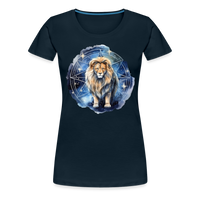 Thumbnail for Women's Mythical Words Leo Premium T-Shirt - deep navy