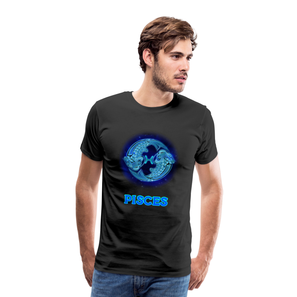 Men's Pisces Premium T-Shirt - black