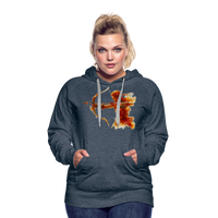 Thumbnail for Women’s Mythical Sagittarius Premium Hoodie - heather denim