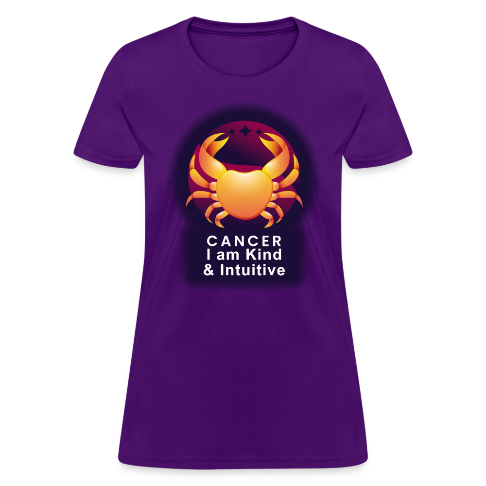 Women's Glow Cancer T-Shirt - purple