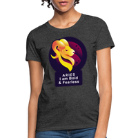 Thumbnail for Women's Glow Aries T-Shirt - heather black