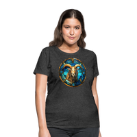 Thumbnail for Women's Mosaic Capricorn T-Shirt - heather black