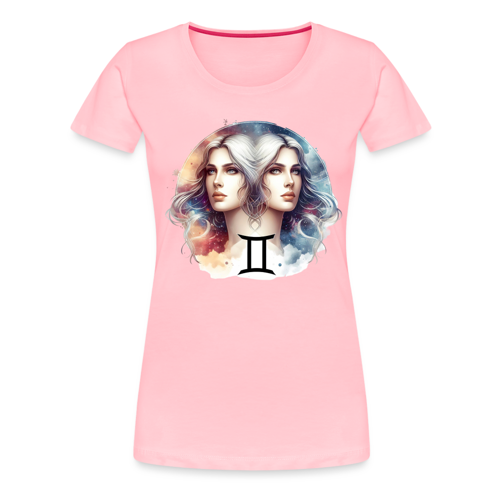 Women’s Mythical Gemini Premium T-Shirt - pink