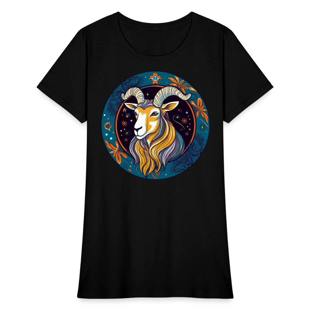 Women's Mythical Capricorn T-Shirt - black