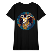 Thumbnail for Women's Mythical Capricorn T-Shirt - black