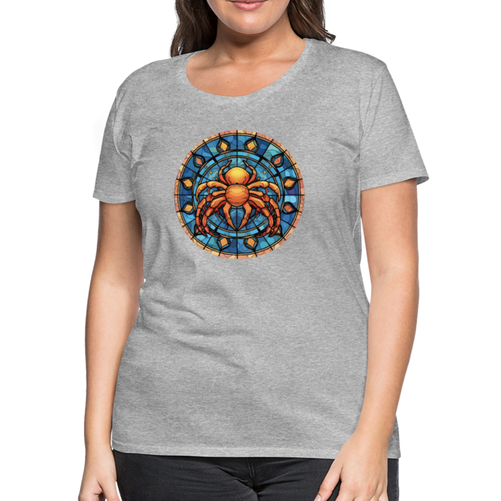 Women’s Mosaic Cancer Premium T-Shirt - heather gray