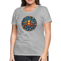 Thumbnail for Women’s Mosaic Cancer Premium T-Shirt - heather gray