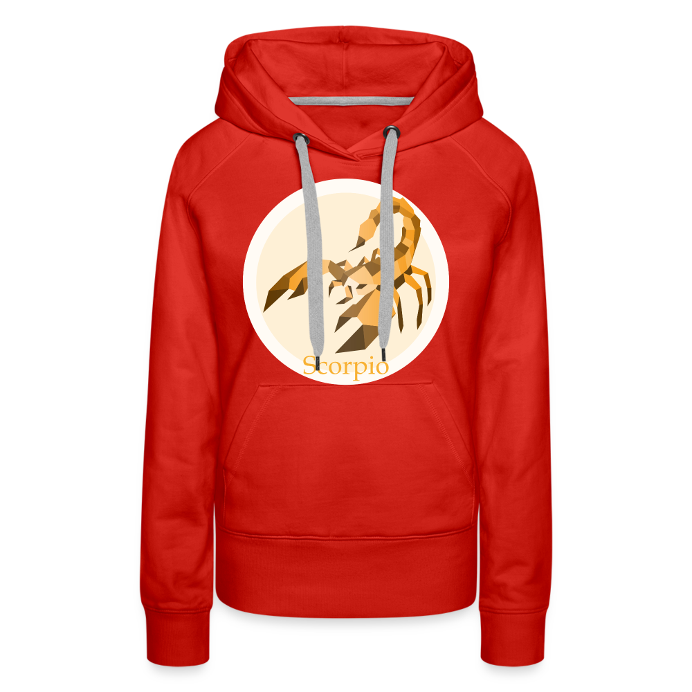 Women’s Mosaic Scorpio Premium Hoodie - red