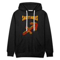 Thumbnail for Men's Power Words Sagittarius Premium Hoodie - charcoal grey