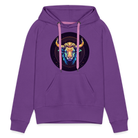 Thumbnail for Women’s Magic Taurus Premium Hoodie - purple 