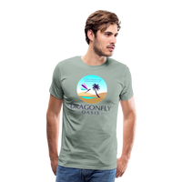 Thumbnail for Men's Dragonfly Oasis V.1 Premium T-Shirt - steel green