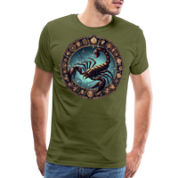 Thumbnail for Men's Mythical Scorpio Premium T-Shirt - olive green