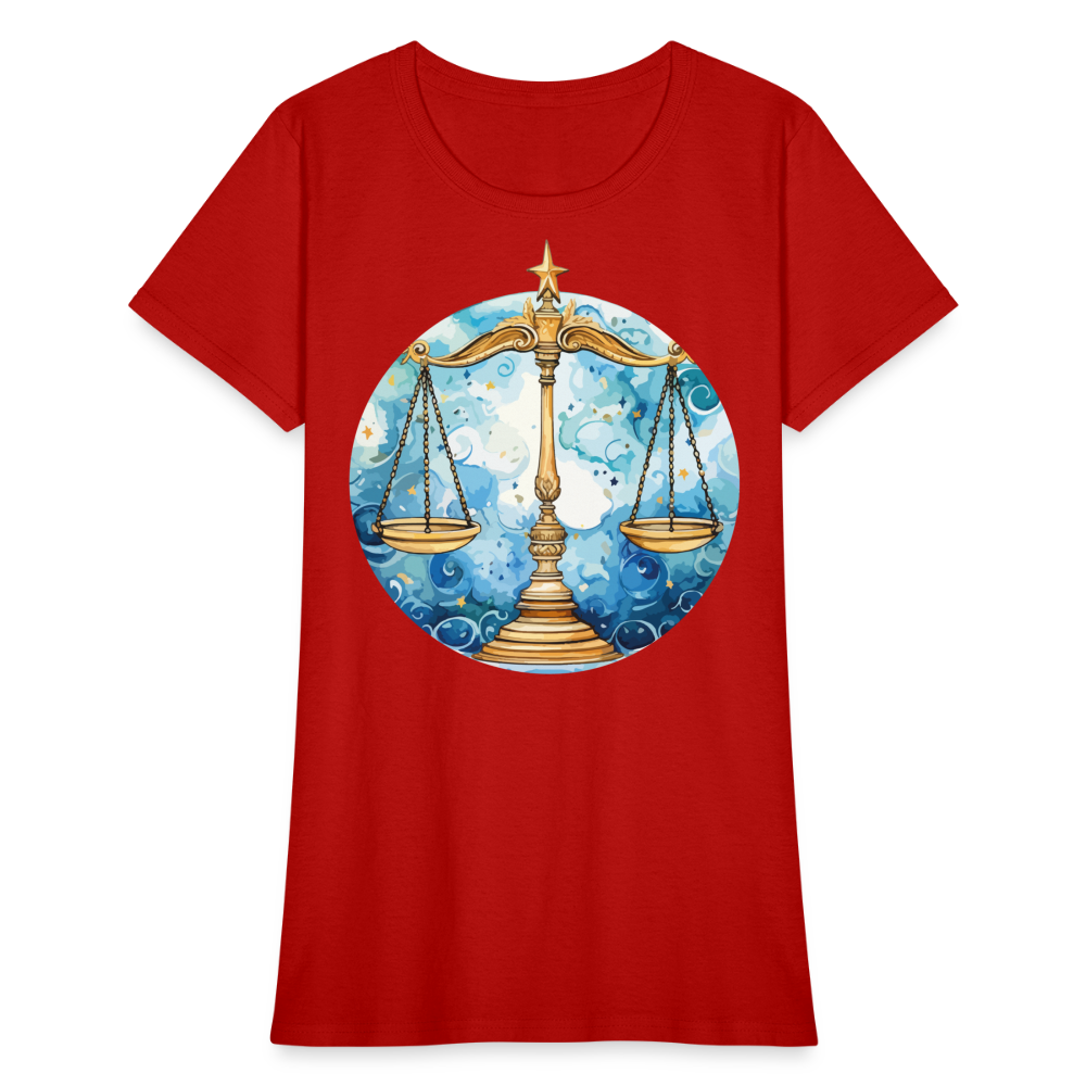 Women's Mythical Libra T-Shirt - red