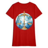 Thumbnail for Women's Mythical Libra T-Shirt - red