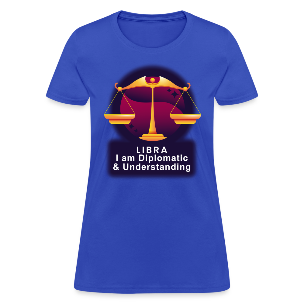 Women's Glow Libra T-Shirt - royal blue