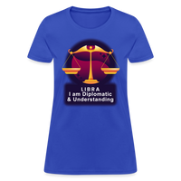 Thumbnail for Women's Glow Libra T-Shirt - royal blue