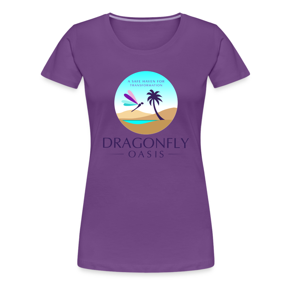 Women's Dragonfly Oasis V.1 Premium T-Shirt - purple