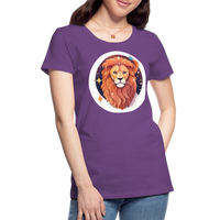 Thumbnail for Women's Symbol Leo Premium T-Shirt - purple