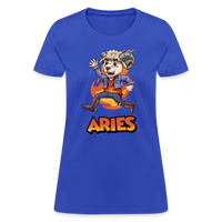 Thumbnail for Women's Playful Aries T-Shirt - royal blue