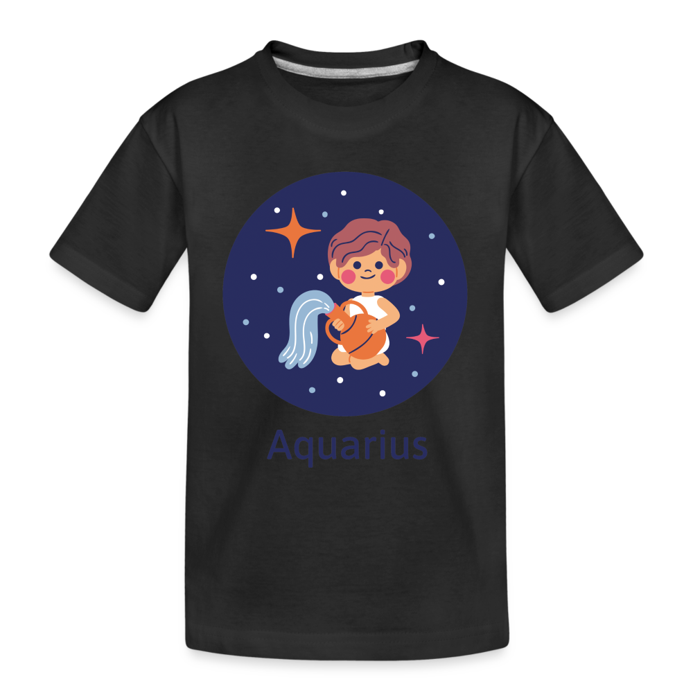 Kid’s Bluey Aquarius Premium Organic T-Shirt - black