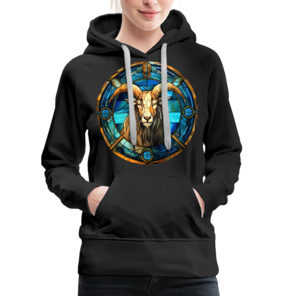 Women’s Mosaic Capricorn Premium Hoodie - black