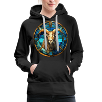 Thumbnail for Women’s Mosaic Capricorn Premium Hoodie - black