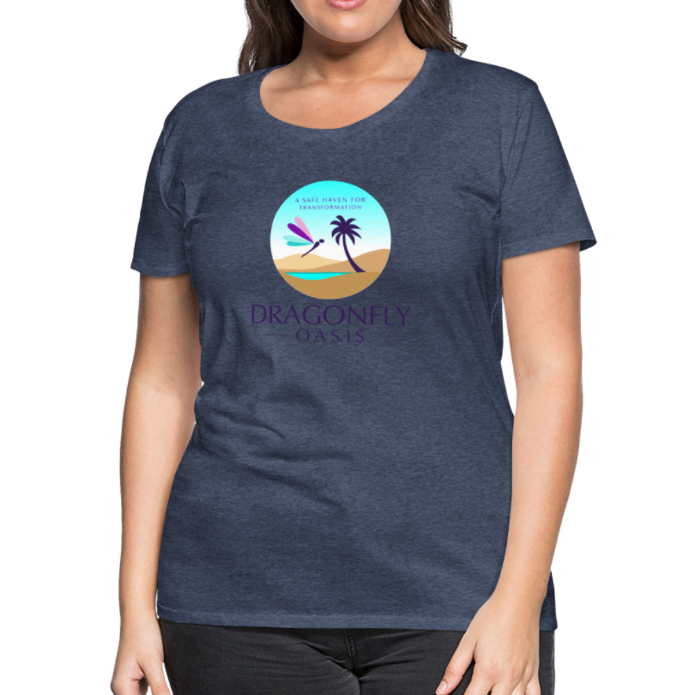 Women's Dragonfly Oasis V.1 Premium T-Shirt - heather blue