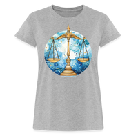 Thumbnail for Women's Mythical Libra Relaxed Fit T-Shirt - heather gray