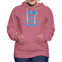 Thumbnail for Women's Power Words Libra Premium Hoodie - mauve