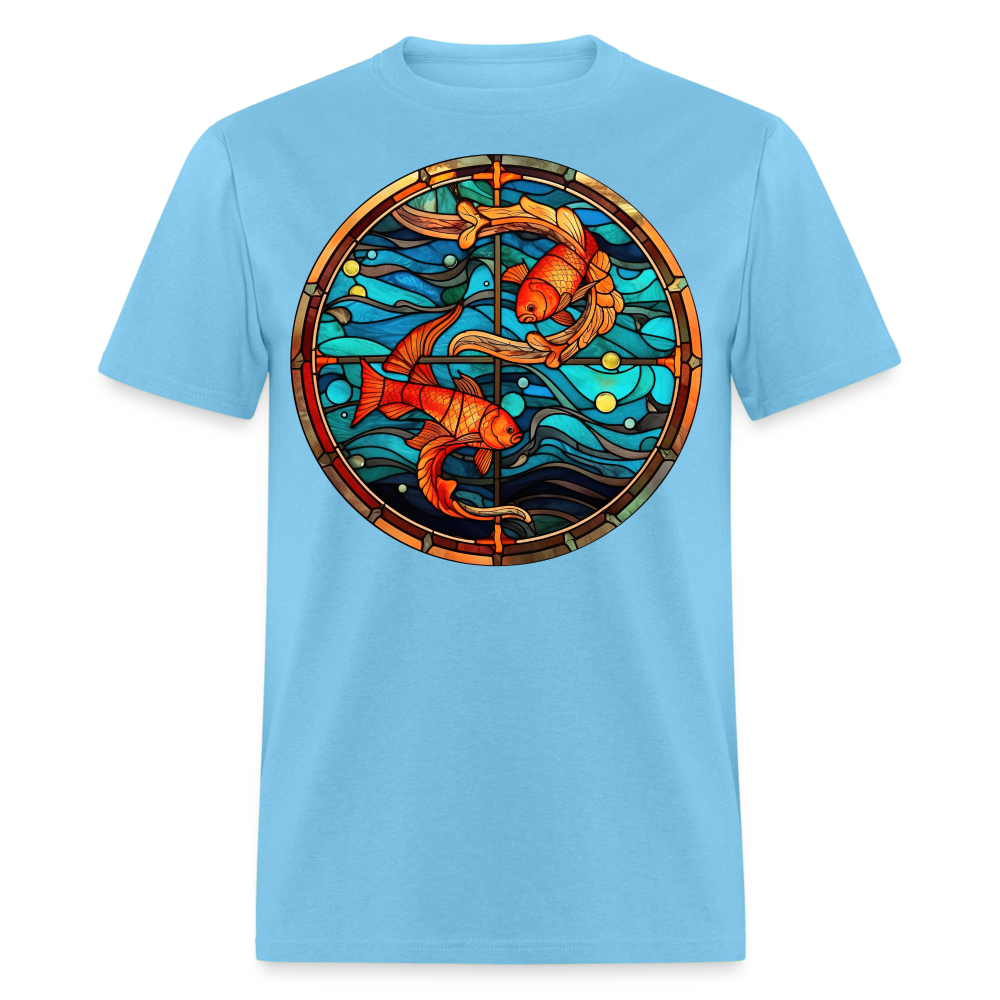 Men's Mosaic Pisces Classic T-Shirt - aquatic blue