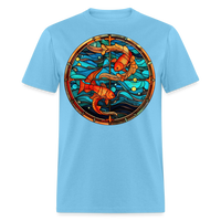 Thumbnail for Men's Mosaic Pisces Classic T-Shirt - aquatic blue