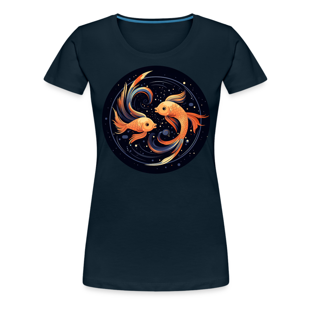 Women’s Mystic Pisces Premium T-Shirt - deep navy