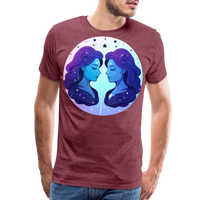 Thumbnail for Men's Magic Gemini Premium T-Shirt - heather burgundy