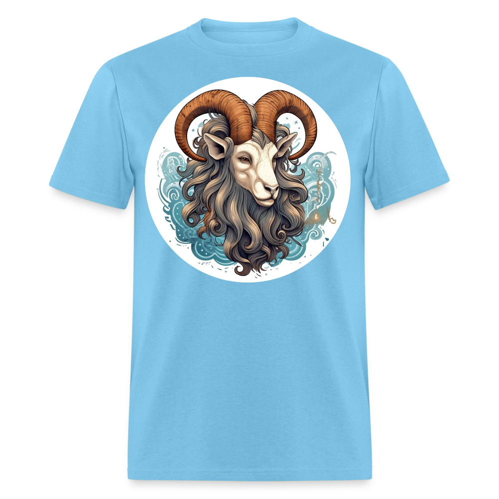 Men's Symbol Capricorn Classic T-Shirt - aquatic blue