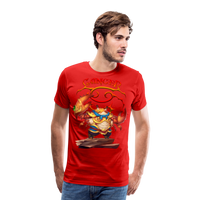 Thumbnail for Men's Astral Cancer Premium T-Shirt - red