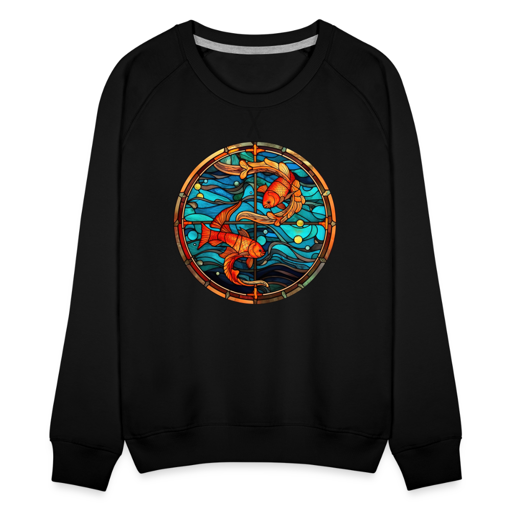 Women’s Mosaic Pisces Premium Sweatshirt - black