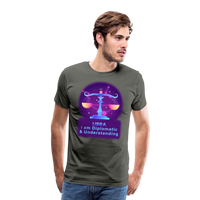 Thumbnail for Men's Neon Libra Premium T-Shirt - asphalt gray