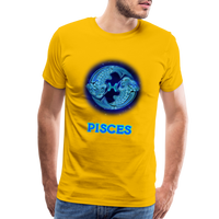 Thumbnail for Men's Pisces Premium T-Shirt - sun yellow