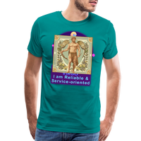 Thumbnail for Men's Mythical Virgo Premium T-Shirt - teal