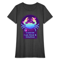 Thumbnail for Women's Neon Cancer T-Shirt - heather black