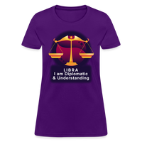 Thumbnail for Women's Glow Libra T-Shirt - purple