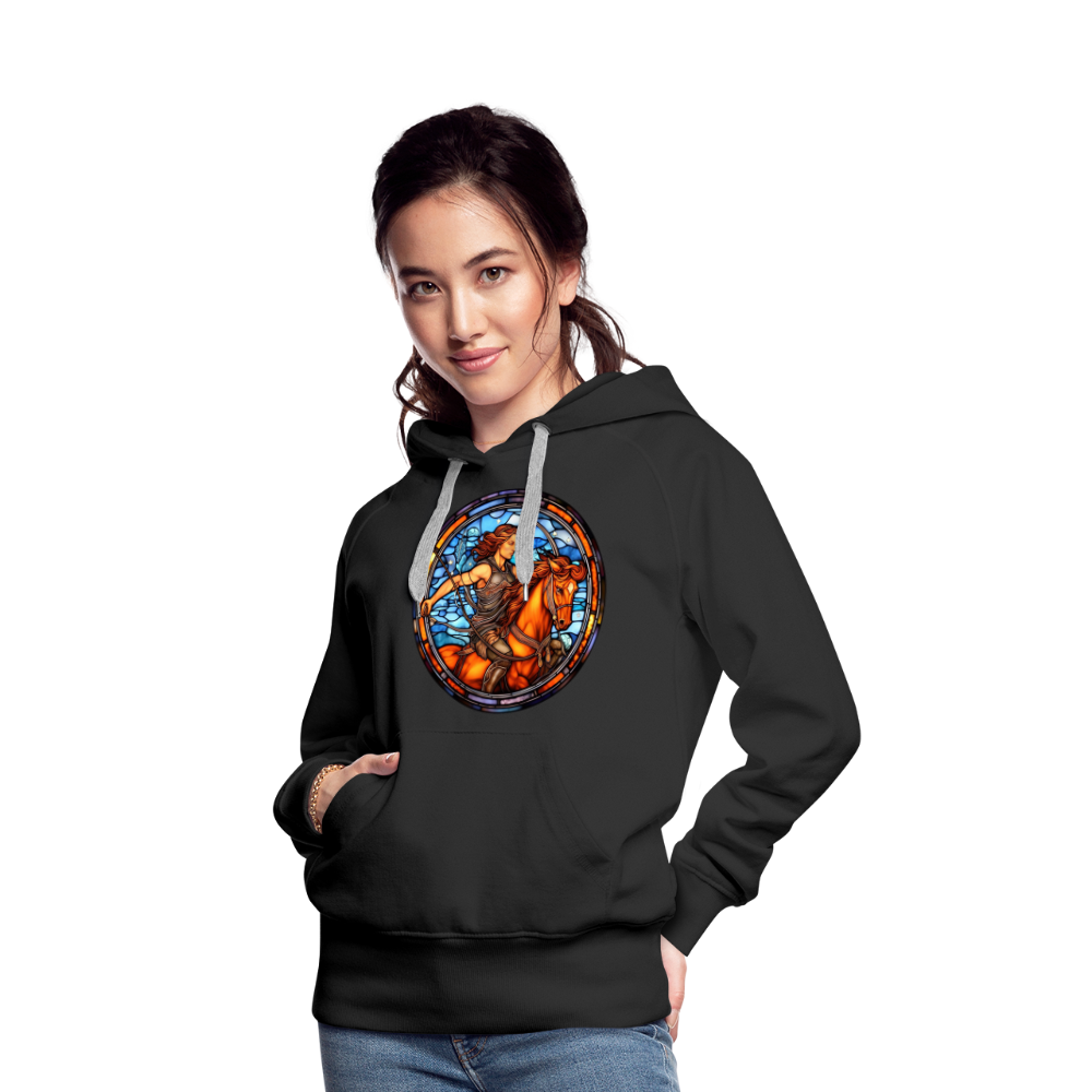 Women’s Mosaic Sagittarius Premium Hoodie - black