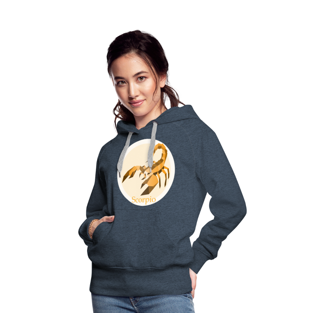 Women’s Mosaic Scorpio Premium Hoodie - heather denim