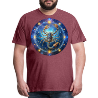 Thumbnail for Men's Symbol Scorpio Premium T-Shirt - heather burgundy