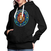 Thumbnail for Women’s Mosaic Leo Premium Hoodie - charcoal grey