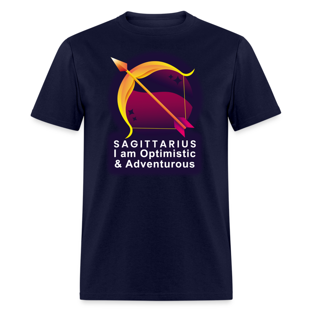 Men's Glow Sagittarius Classic T-Shirt - navy