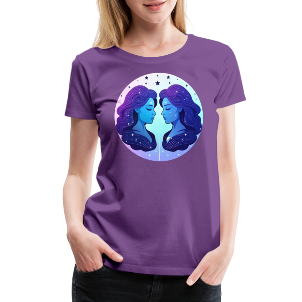 Women’s Magic Gemini Premium T-Shirt - purple