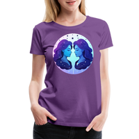 Thumbnail for Women’s Magic Gemini Premium T-Shirt - purple