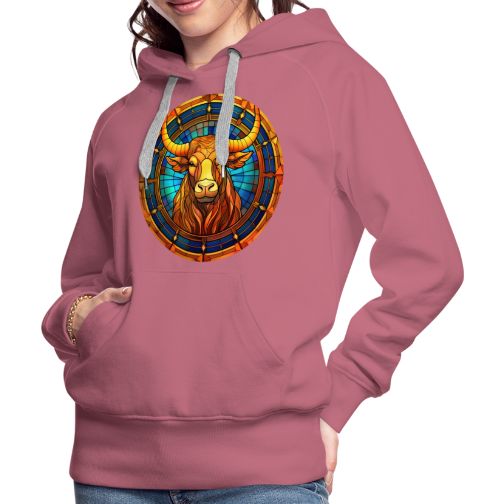 Women’s Mosaic Taurus Premium Hoodie - mauve