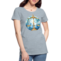 Thumbnail for Women’sMythical Libra Premium T-Shirt - heather ice blue